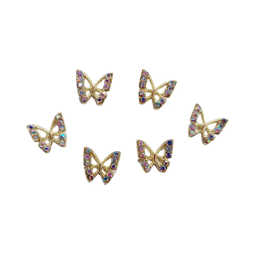 Mariposa con Cristales 6 pzas